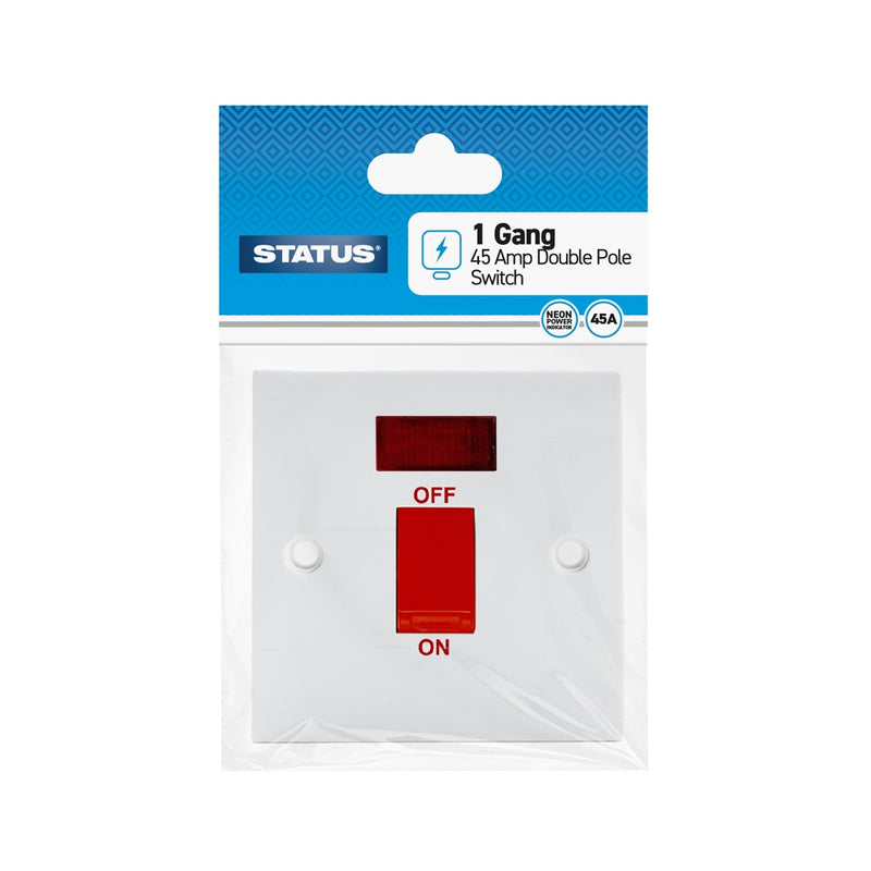 Status 1Gang 45amp Double Pole Switch