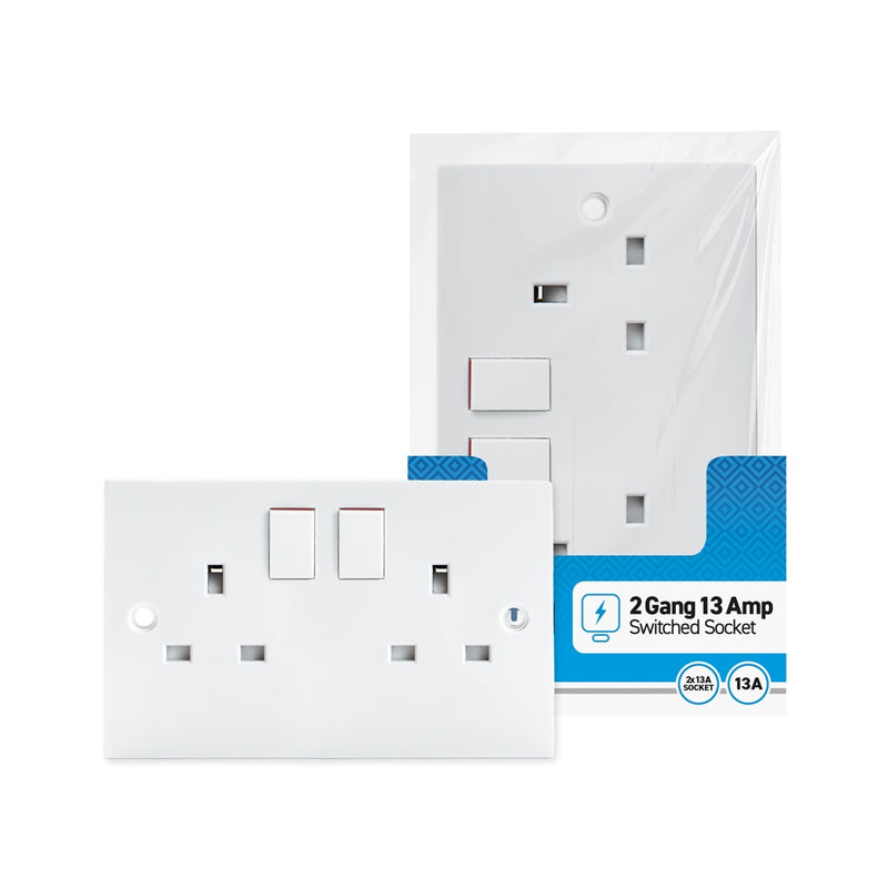 Status Swichted Socket 2 Gang