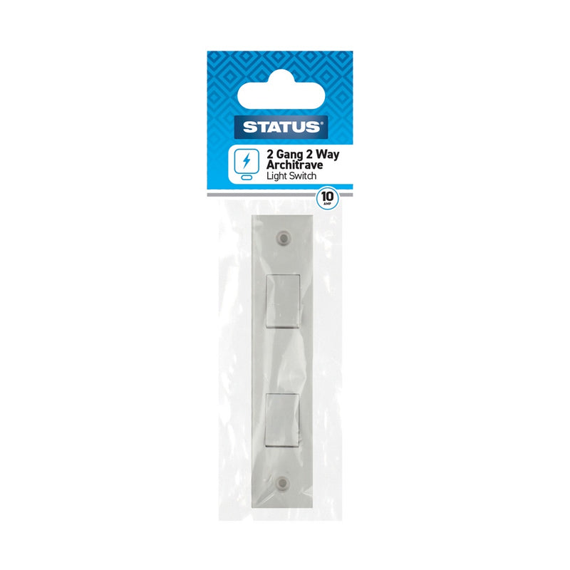 2 gang - 2 way - Architrave Light Switch
