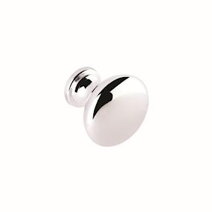 Securit Round Cupboard Knob Chrome Plated 25mm