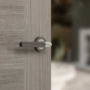 STATUS Tennessee Door Handle Pack (Latch Set - 2.5" CE Latch, 4" Fire Rated Hinges x3) - Black Nickel/Polished Chrome