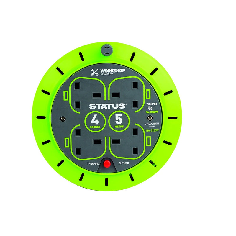 Status Hand Reel 4Gang 5m