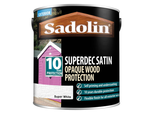 Superdec Satin White 2.5L