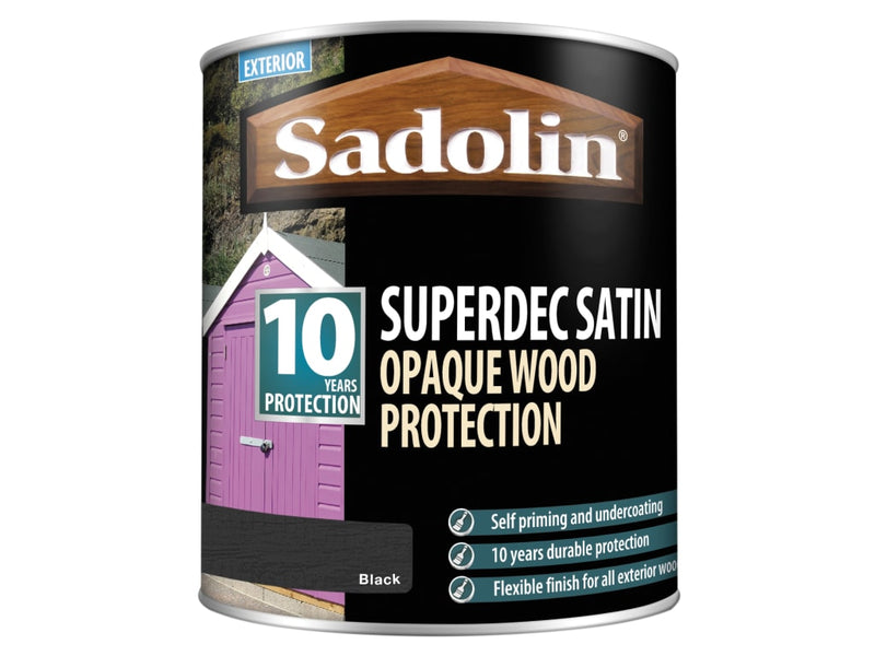 Superdec Satin Black 1L