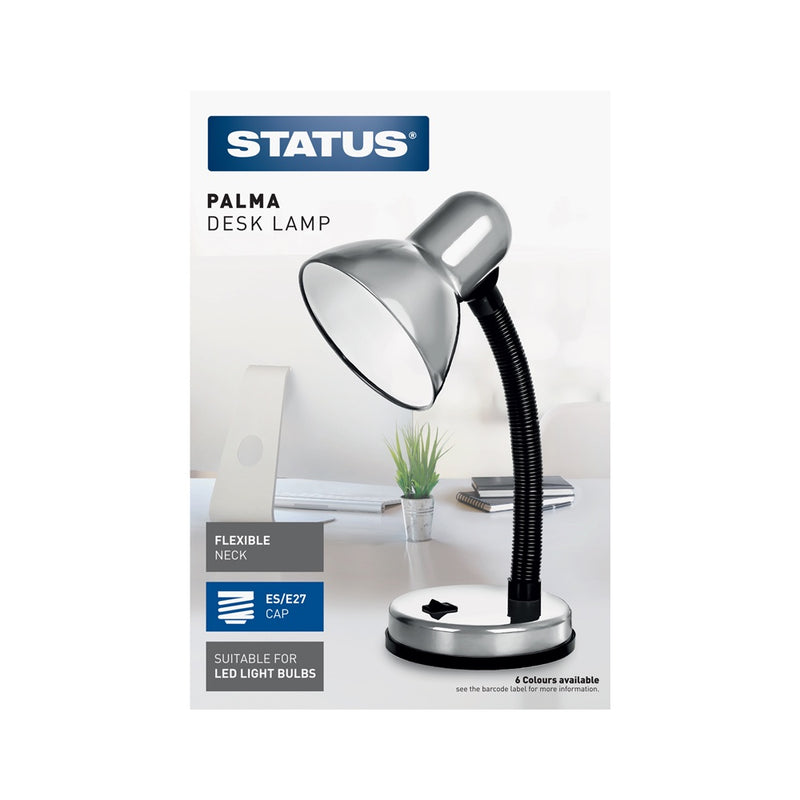 Palma Desk Lamp - Silver