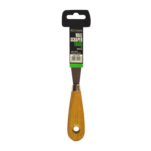 Trade Wallpaper Scraper with Wooden Handle, 25mm / 1"