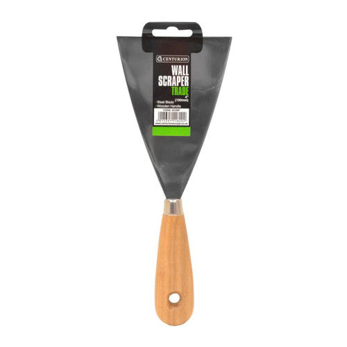 Trade Wallpaper Scraper with Wooden Handle, 100mm / 4"