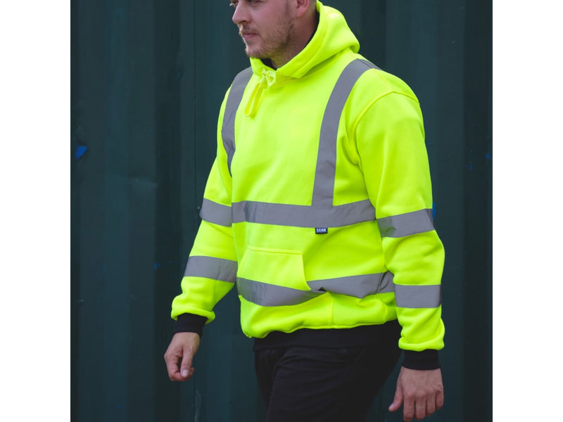 Hi-Vis Hoodie Yellow - XXL