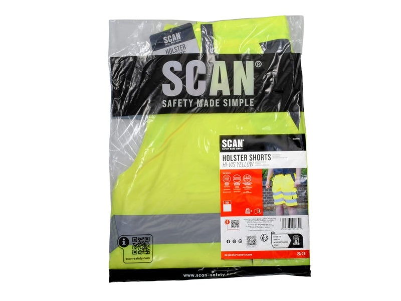 Hi-Vis Holster Shorts Yellow - W39-41in