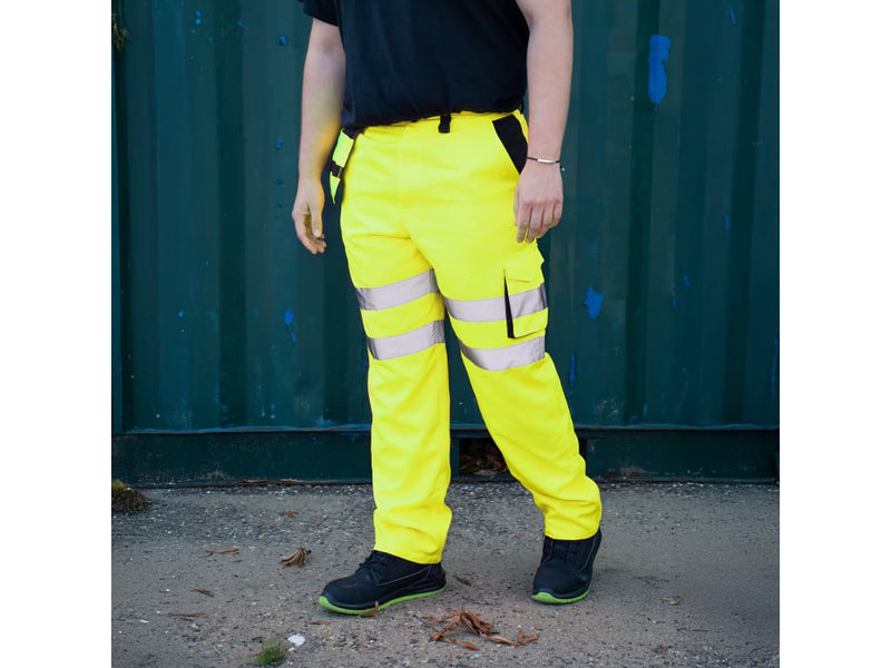 Hi-Vis Holster Trouser Yellow - W34-36in