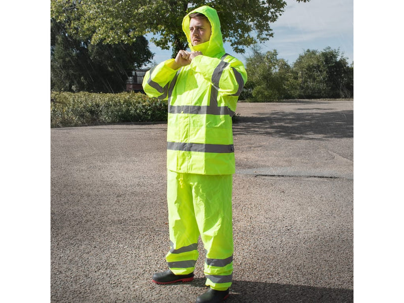 Hi-Vis Rain Suit Yellow - L