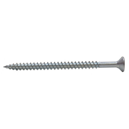 2 1/2" x 8 ZP Cross Recessed Hardened Twin Thread Woodscrews with Countersunk Head  (200)