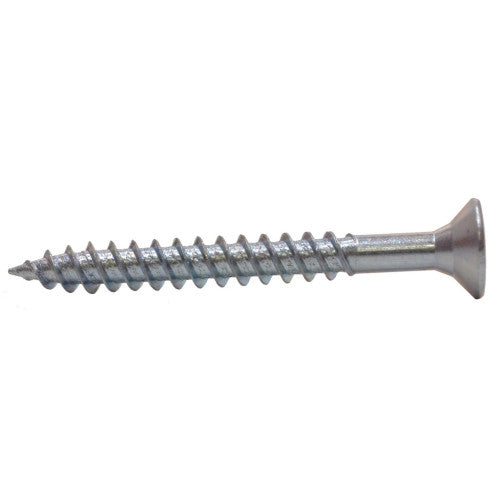 2" x 12 ZP Cross Recessed Hardened Twin Thread Woodscrews with Countersunk Head  (100)