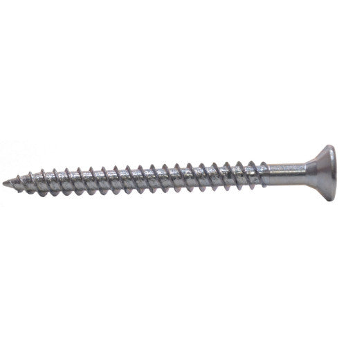 2 1/2" x 12 ZP Cross Recessed Hardened Twin Thread Woodscrews with Countersunk Head  (100)