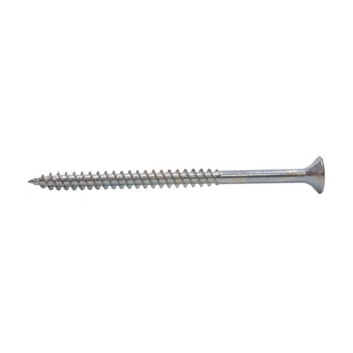 3" x 10 ZP Cross Recessed Hardened Twin Thread Woodscrews with Countersunk Head  (100)