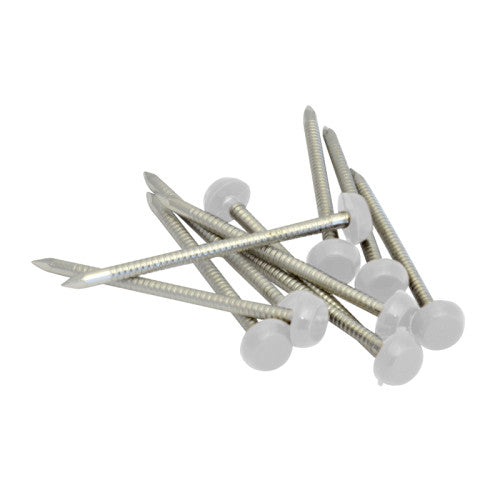 40mm White Poly Head Nails  (100)