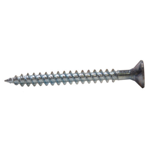 1 1/2" x 7 ZP Cross Recessed Hardened Twin Thread Woodscrews with Countersunk Head  (200)