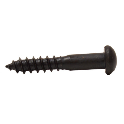 1" x 8 Pozi Round Head Woodscrew - Black Japanned - (200)