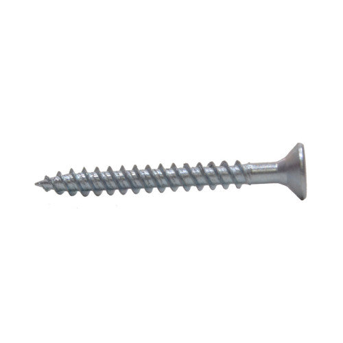 1 1/2" x 8 ZP Cross Recessed Hardened Twin Thread Woodscrews with Countersunk Head  (200)