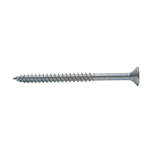 3" x 12 ZP Cross Recessed Hardened Twin Thread Woodscrews with Countersunk Head  (100)