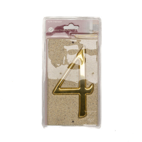 Stone Masonry Effect Numbered Plaque 4