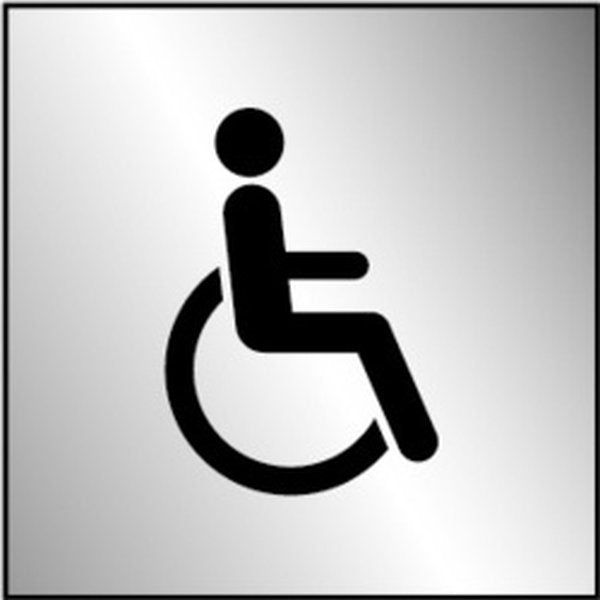 Securit Metal Disabled Symbol 100mmx100mm