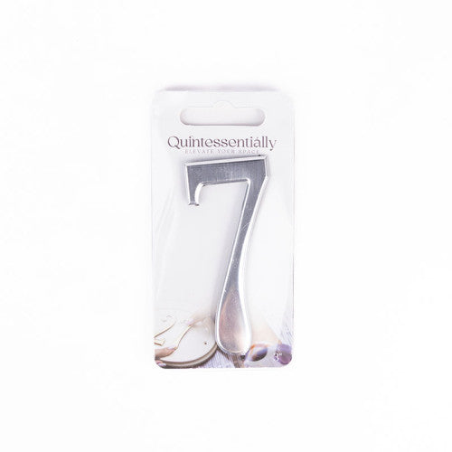 3" Silver Effect Numeral 7