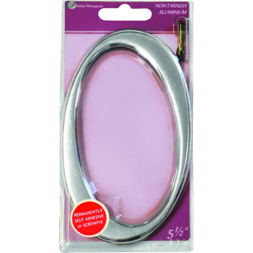 5 1/2" Silver Effect Numeral 0