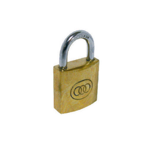 Brass  'Tri-Circle' Padlocks, 38mm