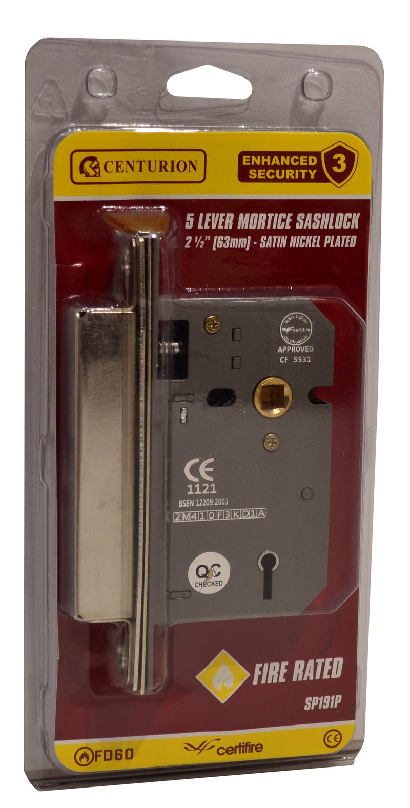 5 Lever Mortice Sashlock 63Mm