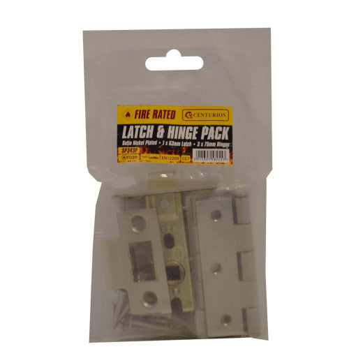 Latch & Hinge Packs - SNP - CE Fire Rated - 4PK