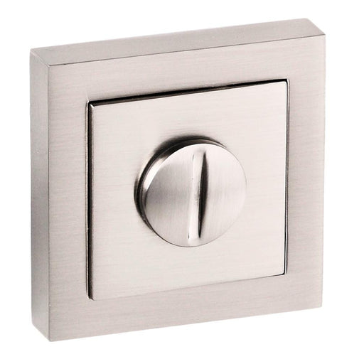 Senza Pari WC Turn and Release on Square Rose - Satin Nickel