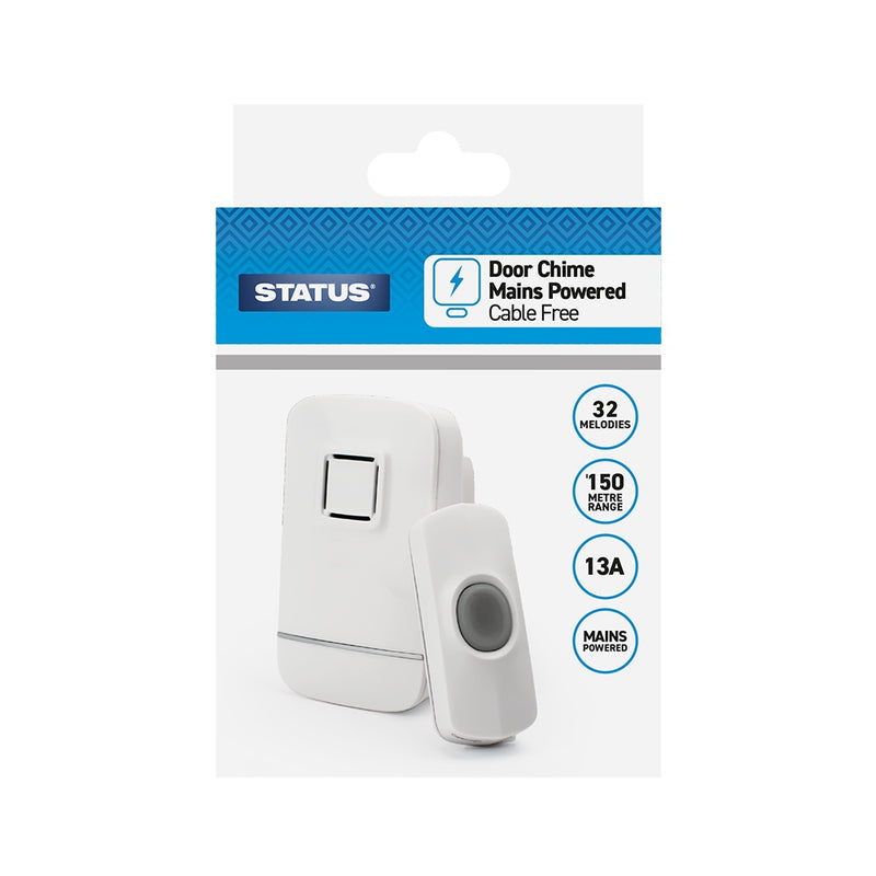 Status Wireless Plug In Door Chime