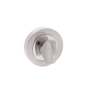Senza Pari WC Turn and Release on Round Rose - Satin Nickel/Chrome Plate