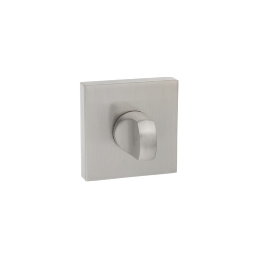 Senza Pari WC Turn and Release on Flush Square Rose (bolt through fixing only) - Satin Nickel