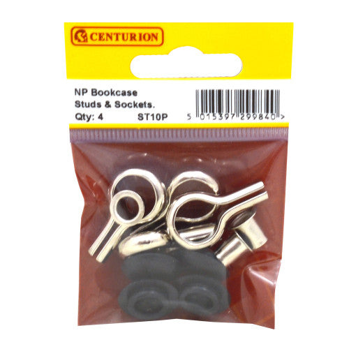 NP Bookcase Studs & Sockets  (Pack of 4)