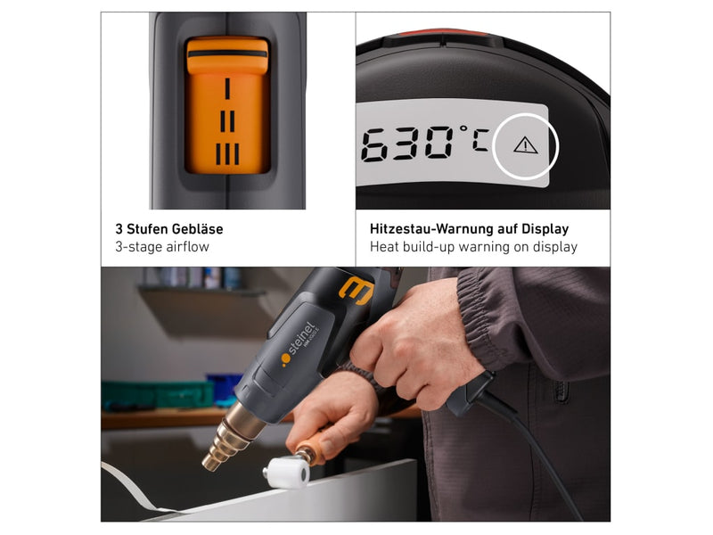 HM 2020 E 3 Stage Heat Gun 2200W 240V