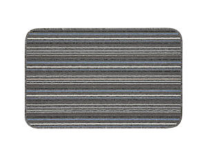 Likewise Stockholm Door Mat Lead & Light Blue 90 x 57cm