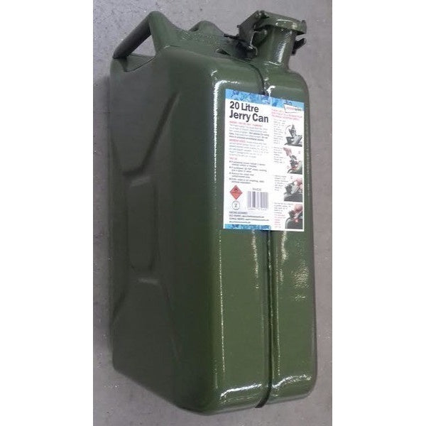 20 Litre Metal Jerry Can - Green
