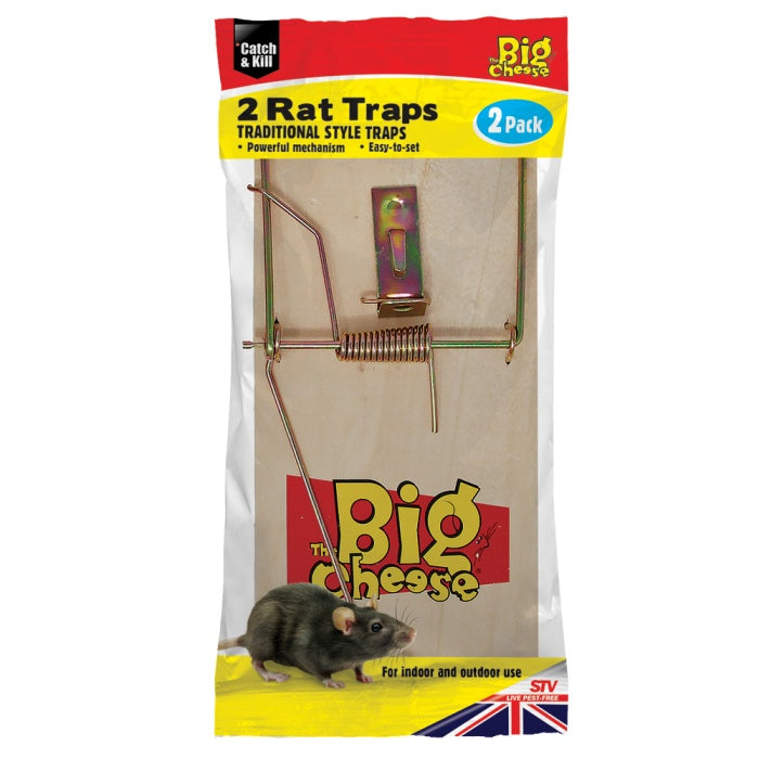 The Big Cheese Wooden Rat Trap 2 Pack