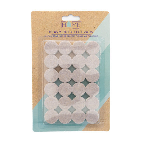 Heavy Duty 25mm Felt Pads - 48 Pack - Min Order 6
