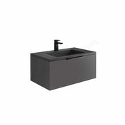 Scudo Ambience 790mm x 350mm x 475mm Wall Mounted Vanity Unit - Matt Grey - Dimensions