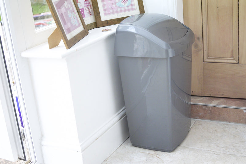 10L Swing Bin Silver