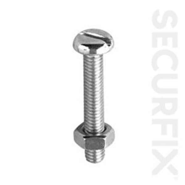 Securfix Pan Head Mach.Screw Zinc Plated M4X50 50 Pack