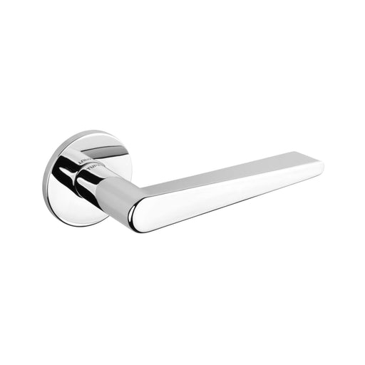 Tupai Rapido 5S Line Torrao Lever Door Handle on 5mm Slimline Round Rose - Bright Polished Chrome
