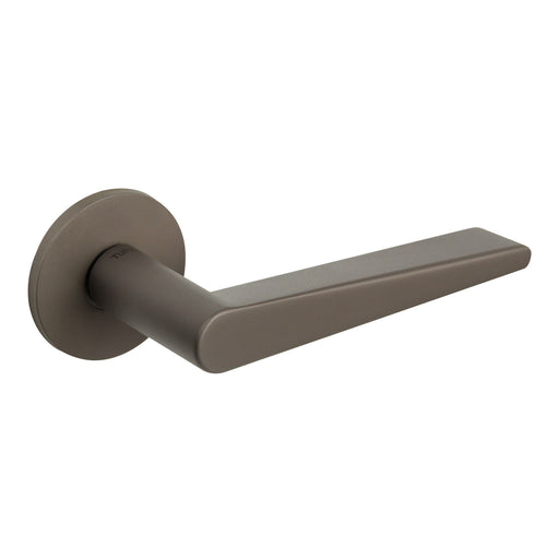Tupai Rapido 5S Line Torrao Lever Door Handle on 5mm Slimline Round Rose - Titanium