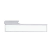 White Decorative Plate - Bright Polished Chrome