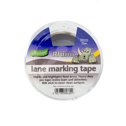 Lane Marking Tape - White - 50mm x 33m
