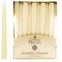 Price's Candles Tapered Dinner Candle Unwrapped 50 Pack Ivory
