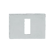 Tupai Rapido RetaLine/VersaLine Key Escutcheons on Long Rose - Bright Polished Chrome
